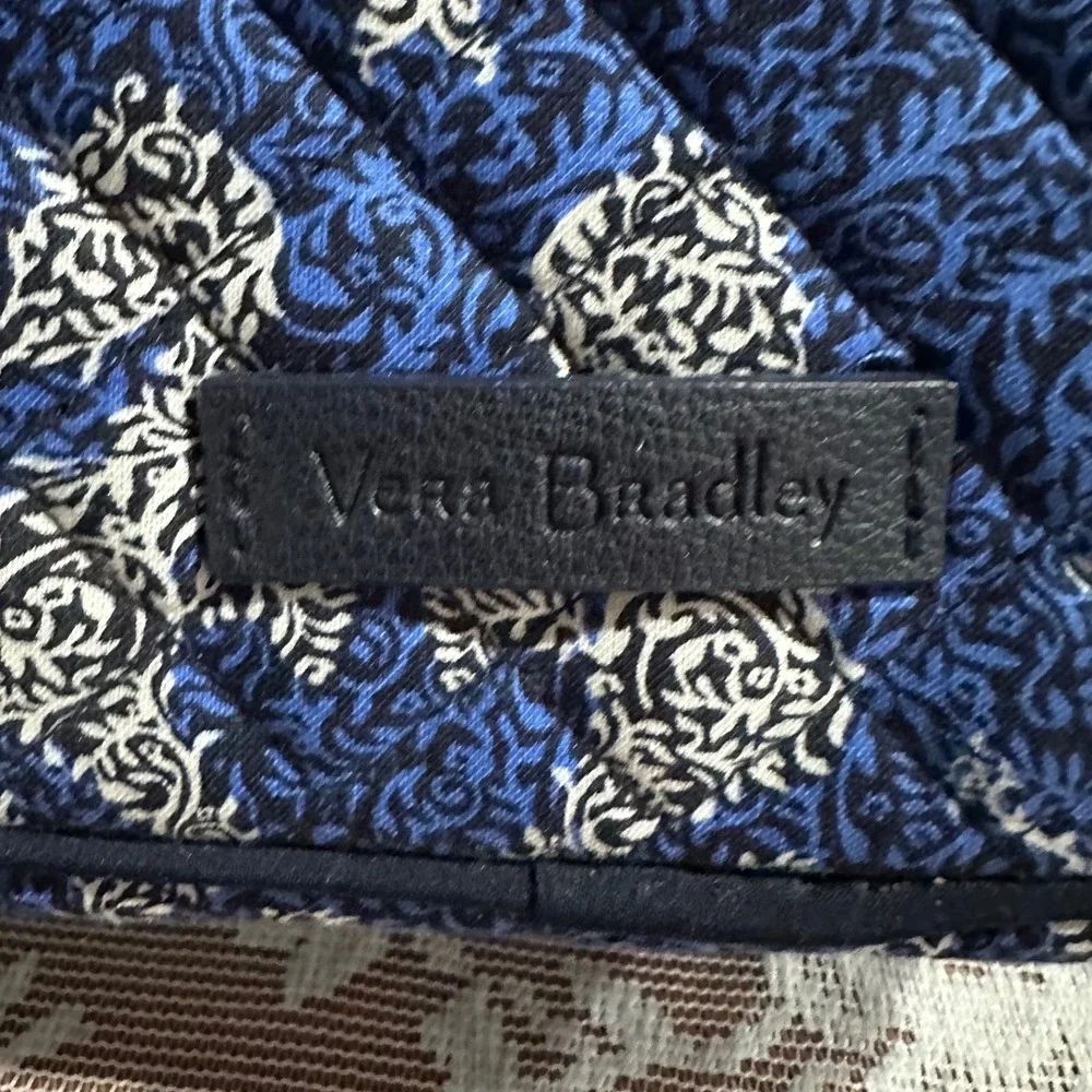 Vera Bradley Quilted Lunch Bag Seahorse‎ of Course Case Blue Nautical Pattern